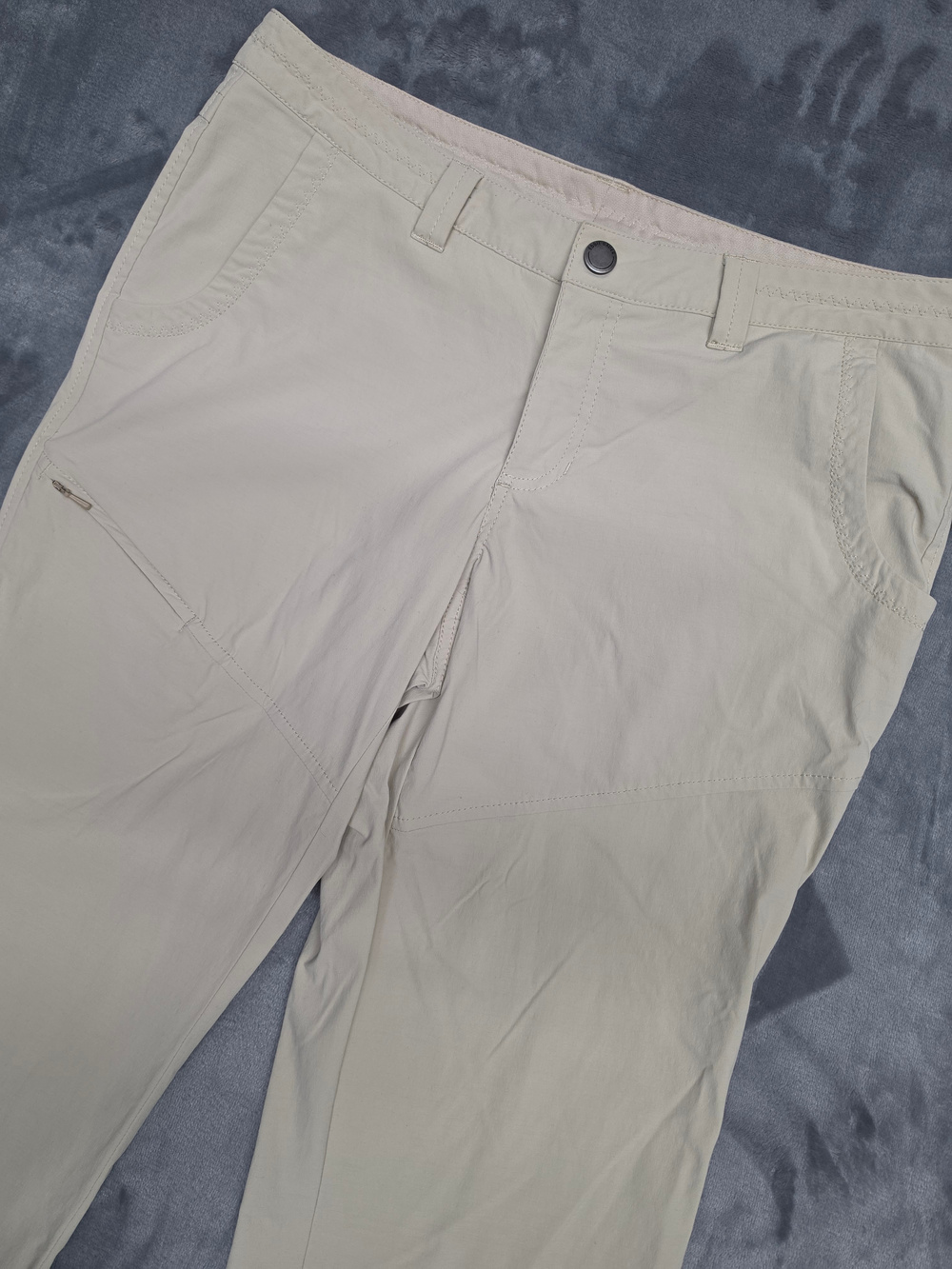 Eddie Bauer Travex Pants Womens Size 8 Beige Nylon Spandex Hiking